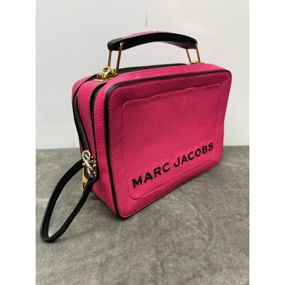 Marc Jacobs The Box 20 Diva Pink Leather Crossbody Top Handle Bag - Picture 6 of 15
